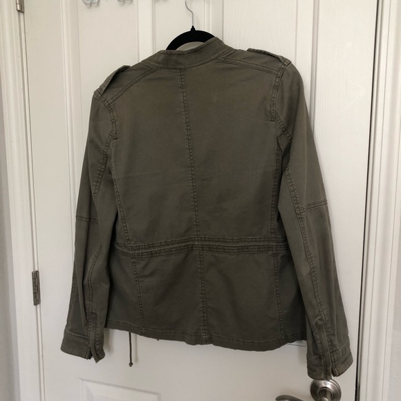 Express olive green Utility Jacket - Picture 3 of 3